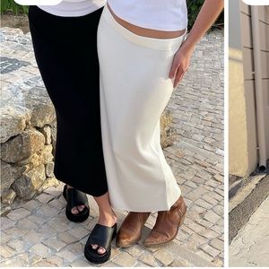 DJERF AVENUE MIDI TUBE SKIRT SUGAR